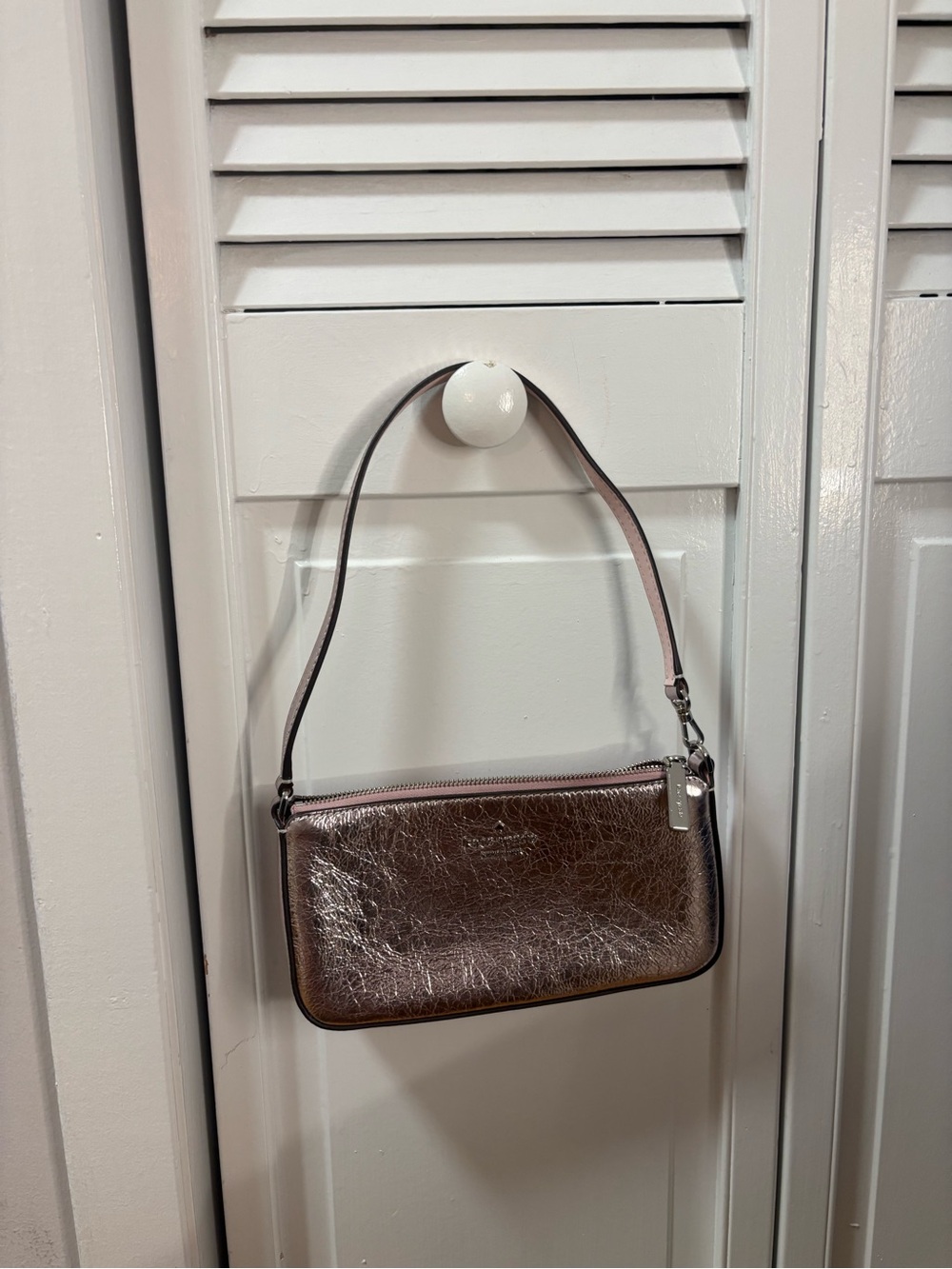 Kate Spade Small Metallic Pink Mini Shoulder Bag